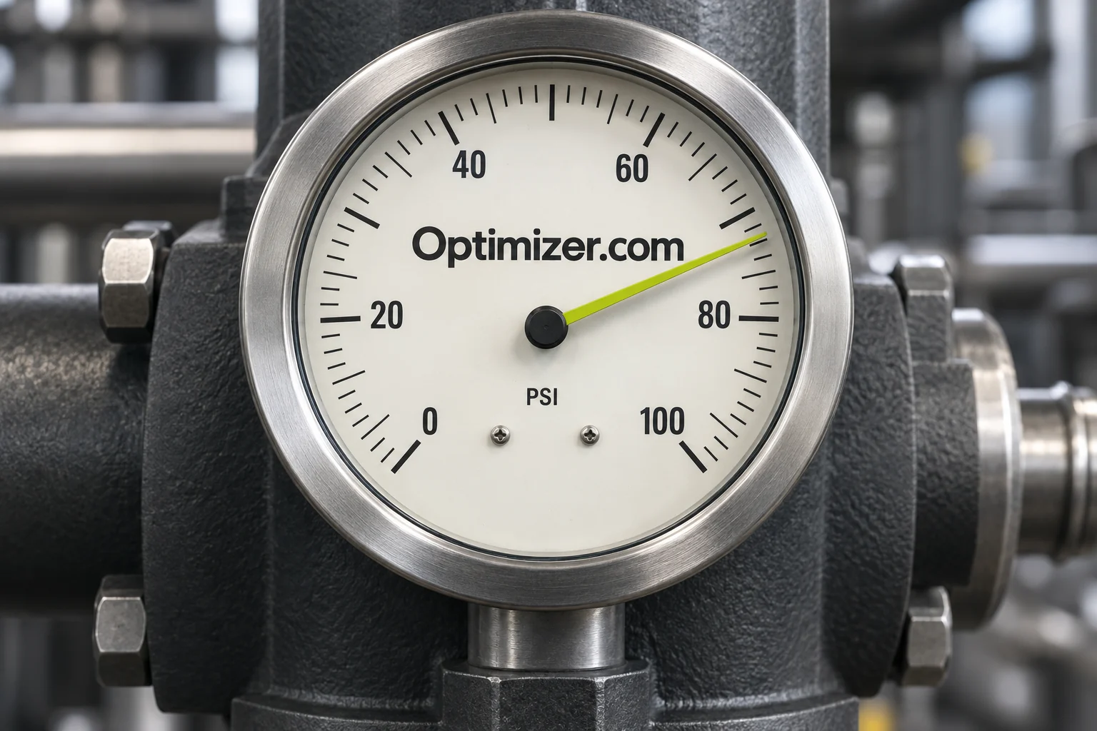 A precision gauge marked Optimizer.com